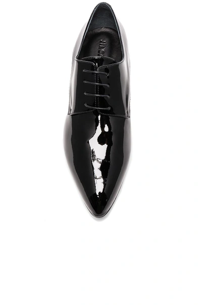 Shop Jil Sander Patent Leather Oxfords In Black. In Nero