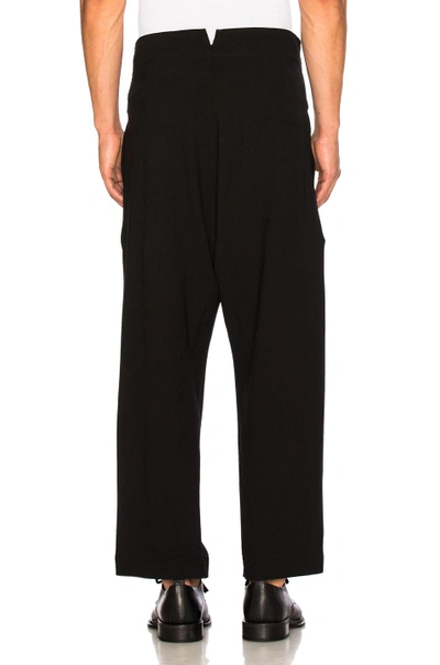 Shop Ann Demeulemeester High Waisted Trousers In Black