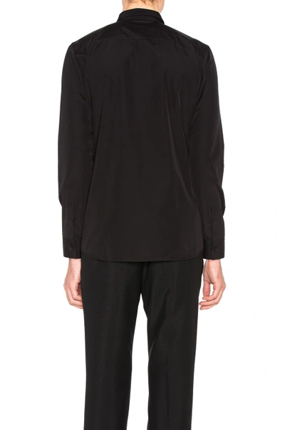 Shop Givenchy Printed Button Down Shirt In Black
