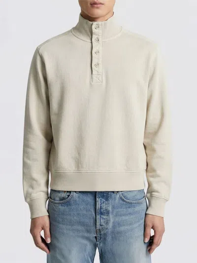 Entire Studios Button Mock-neck Sweater In White