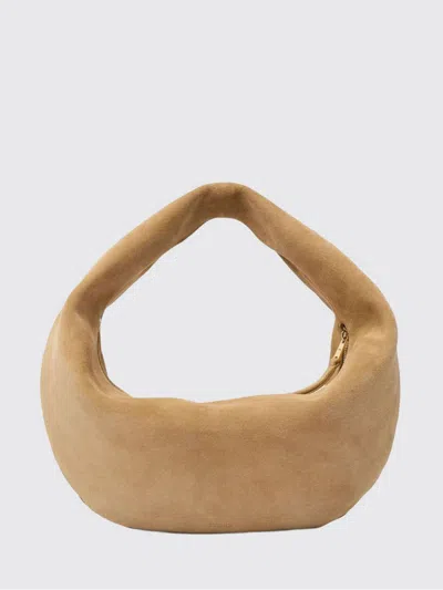 Khaite Medium Olivia Hobo Bag Wheat Suede In Neutral