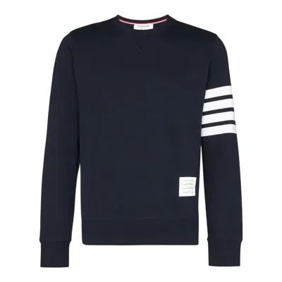 Thom Browne 4-bar Stripe Crewneck T-shirt In Blue