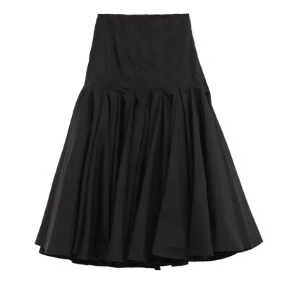 Jacquemus Belt Loop Skirt In Black