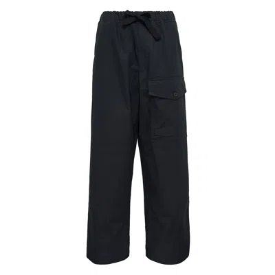 Dries Van Noten Elasticated Drawstring Trousers For Men In Black