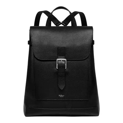Mulberry Chiltern Backpack Black Small Classic Grain In Pattern