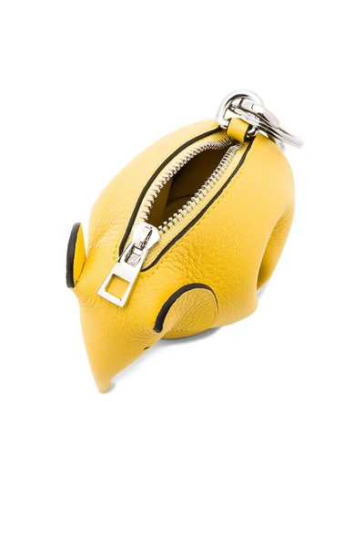 Shop Loewe Elephant Charm In Yellow