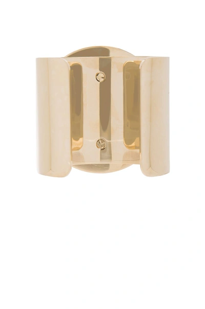Shop Givenchy Geometric Round Bracelet In Metallics. In Pale Gold