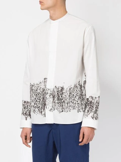 Shop Haider Ackermann Leopard Print Shirt In White