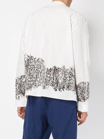 Shop Haider Ackermann Leopard Print Shirt In White