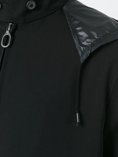 Shop Lanvin Technical Gabardine Windbreaker In Black