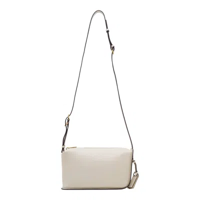 Joy Gryson Crescent Leather Cross Body Bag In Brown