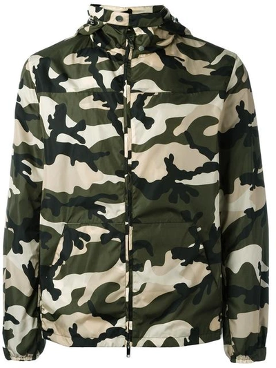 Valentino Camouflage Jacket In Camouflage Army/beige