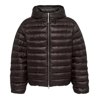 Jil Sander Technical Fabric Down Jacket In Animal Print