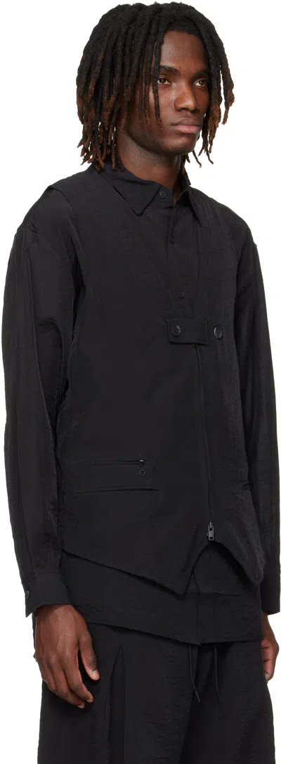 Y-3 Black Tailored Vest In Black