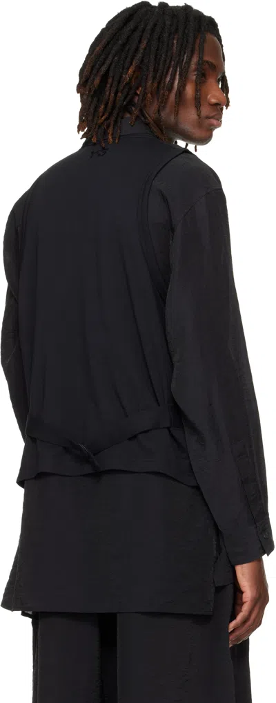 Y-3 Black Tailored Vest In Black