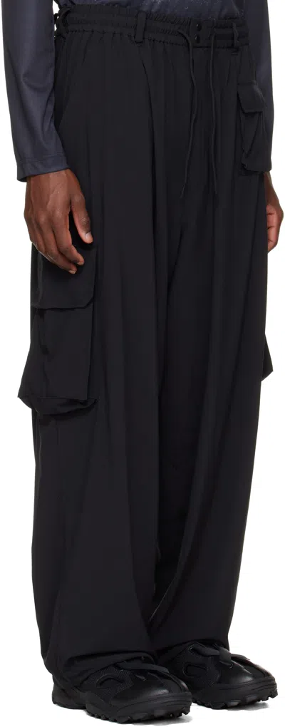 Y-3 Black Ut Straight Cargo Pants In Black