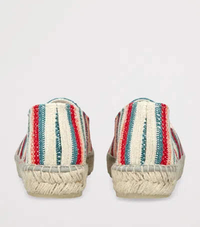 Manebi Cotton Stripe Espadrilles In Multi