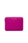 Marc Jacobs Double J Neoprene 13" Computer Case In Wild Berry
