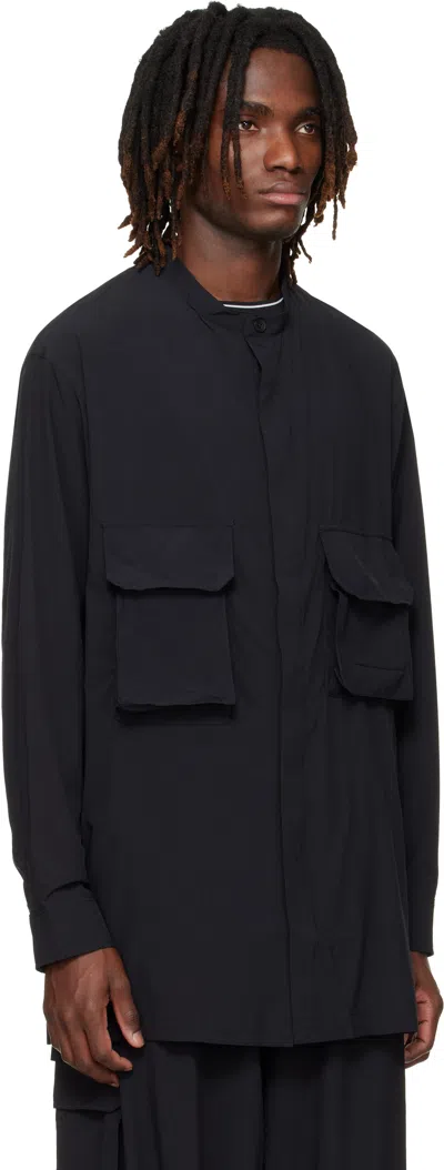 Y-3 Black Ut Overshirt In Black