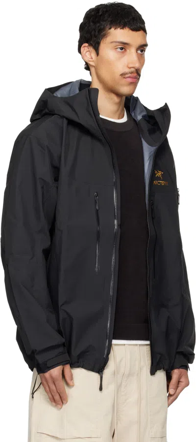 Arc'teryx Black Alpha Sv Jacket In Black