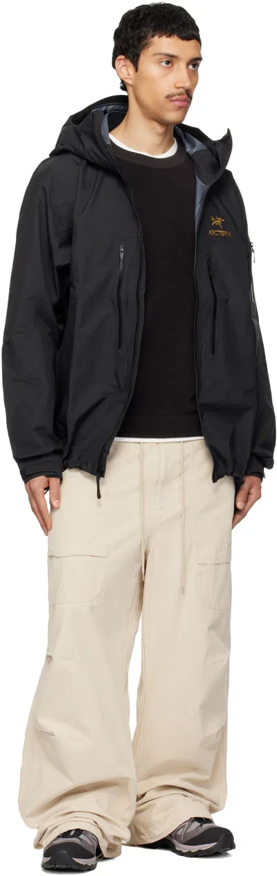Arc'teryx Black Alpha Sv Jacket In Black