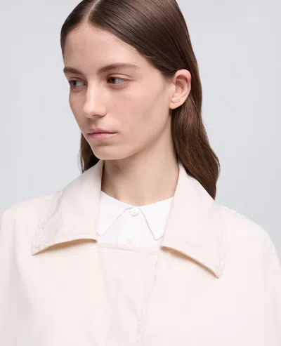 Aspesi Unlined Polyester Taffeta Cape In Neutral