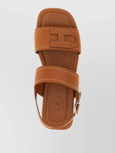 Hogan Heeled Sandal Woman Color Brown