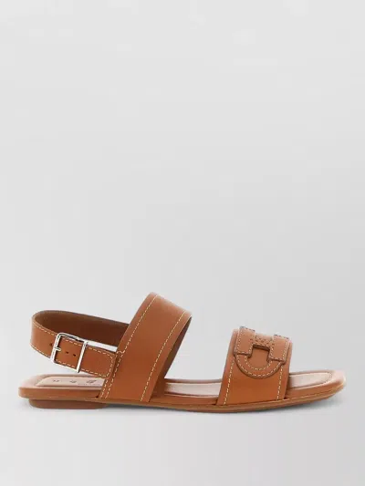 Hogan Heeled Sandal Woman Color Brown