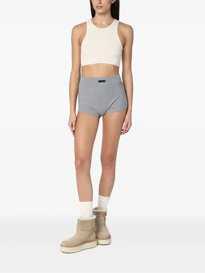 Essentials Textured Tank Top In White