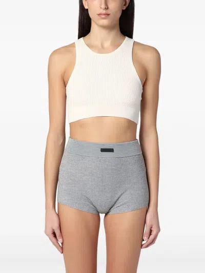 Essentials Textured Tank Top In White