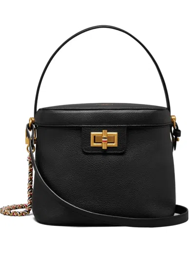 Thom Browne Pebble Grain Box Tote Bag In Black