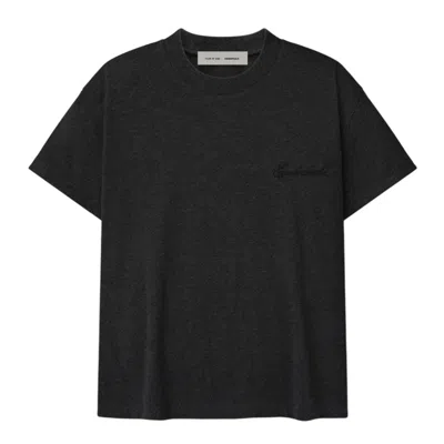 Essentials Embroidered-logo T-shirt In Gray