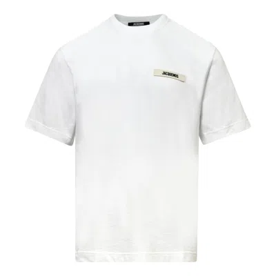 Jacquemus Le T-shirt Plage Cotton-blend T-shirt In White