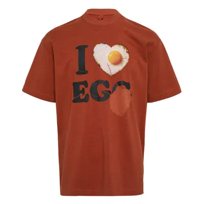 Doublet I Love Egg T-shirt In Brown