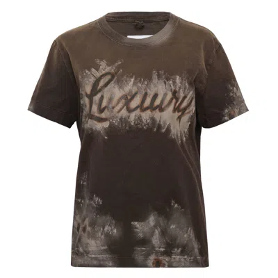 Doublet Luxury Mud Paint T-shirt In Brown