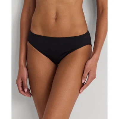 Ralph Lauren Solid Hipster Bikini Bottom In Black In Black