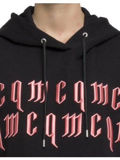 Shop Mcq By Alexander Mcqueen Black Cotton Hoodie