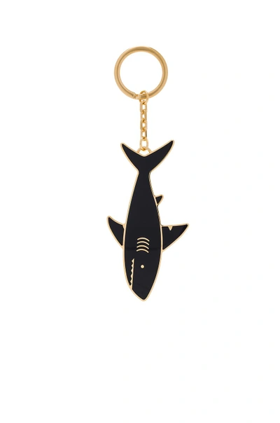 Shop Thom Browne Shark Keyring In Navy