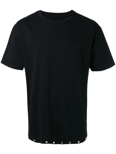 Rta Eyelet Trimmed Cotton Jersey T-shirt In Black