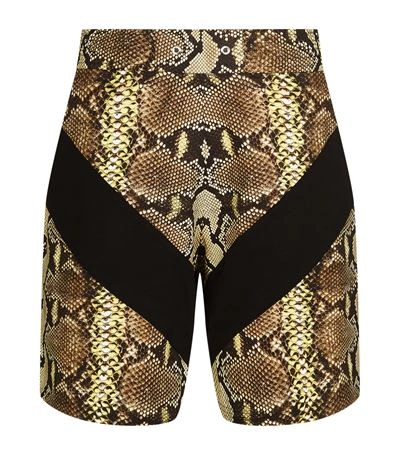 Shop Givenchy Python Print Sweatshorts