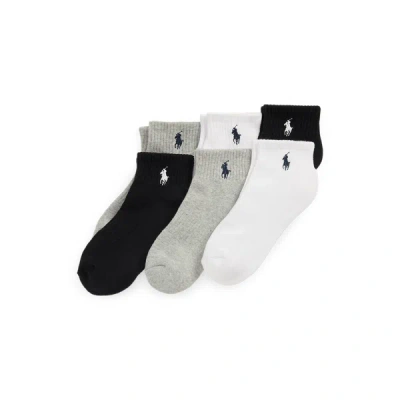 Ralph Lauren Athletic Crew Sock 6-pack In Grey Heather Assorted In Multi