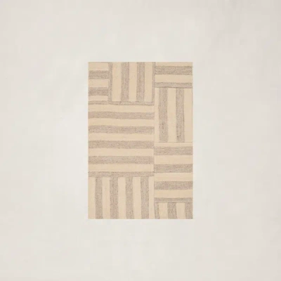 Ralph Lauren Celeste Stripe Patch Rug In Dune In Brown