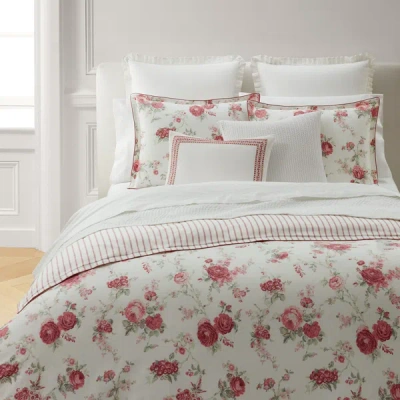 Ralph Lauren Sofia Comforter Set In True Red Multi In Blue