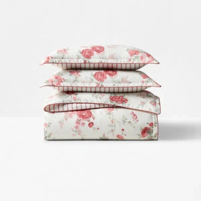 Ralph Lauren Sofia Comforter Set In True Red Multi In Blue