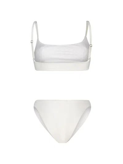 Paramidonna Chiara Embellished Bikini In White