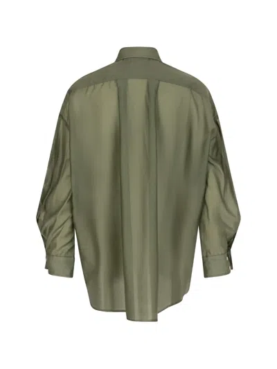 Paramidonna Jade Button-up Beach Shirt In Green