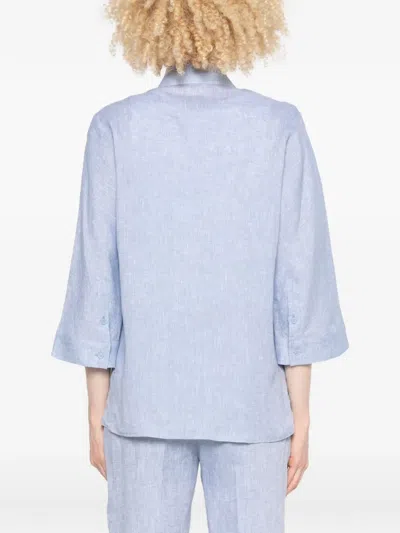 Peserico Button Shirt In Blue