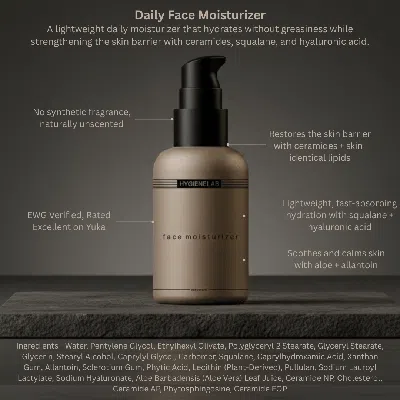 Hygienelab Fragrance-free Gentle Face Moisturizer In Neutral