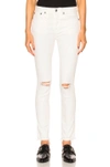 R13 JENNY MID RISE SKINNY IN WHITE.,R13W0008 237