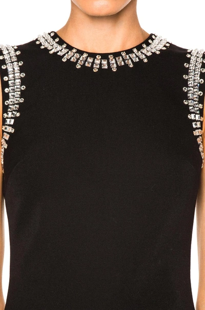 Shop Givenchy Crystal Trim Dress In Black